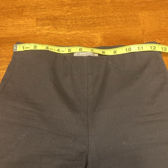 Everlane Womens Size 0 The Side-Zip Stretch Cotton Pant Black Work Trousers - Picture 10 of 13